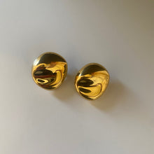 Load image into Gallery viewer, 1980s/1990s Vintage Trifari Gold Tone Abstract Earrings
