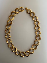 Load image into Gallery viewer, 1980s Vintage Napier Gold Tone Textured Link Chain
