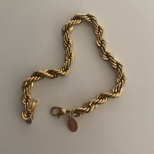 Load image into Gallery viewer, Oroton Gold Tone Rope Bracelet
