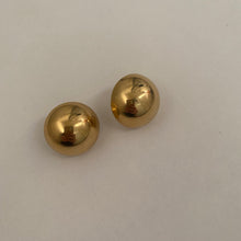 Load image into Gallery viewer, 1980s/90s Avon Vintage Gold Tone Chunky Dome Clip On Earrings
