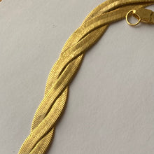 Load image into Gallery viewer, 1980s Avon Gold Tone Herringbone Triple Chain

