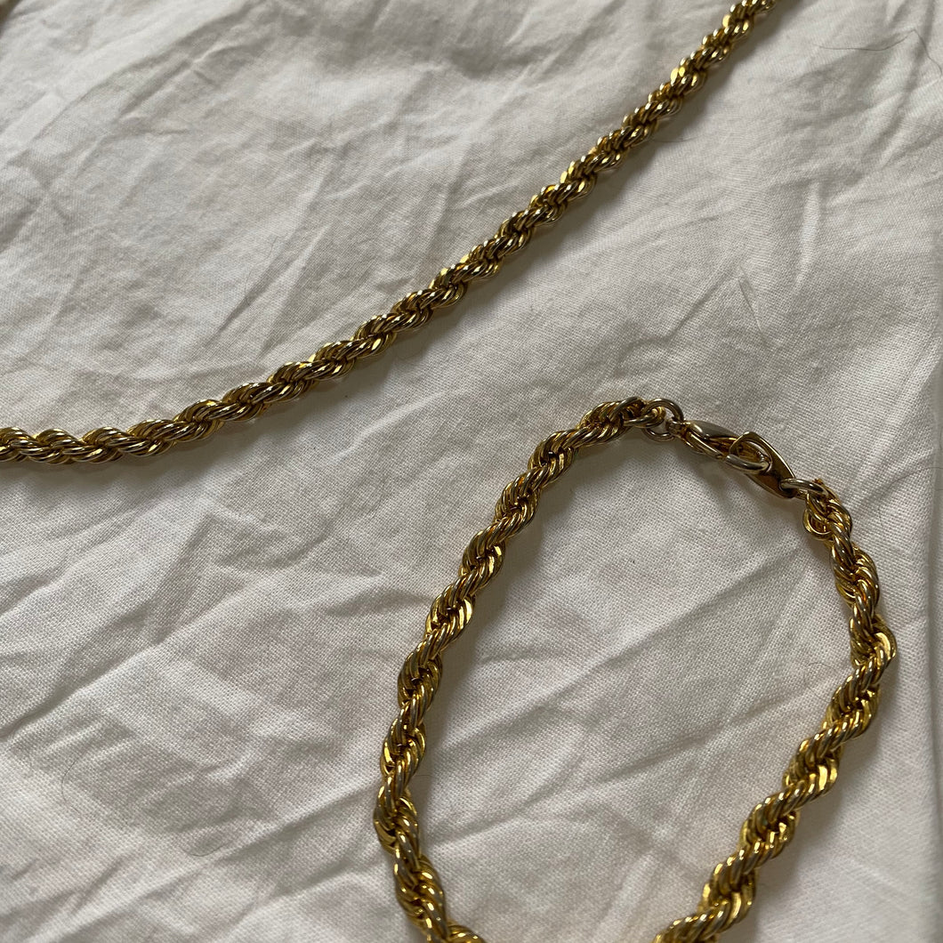 Pre-loved Rope Chain and Bracelet Set