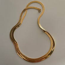 Load image into Gallery viewer, Herringbone Gold Tone Chain
