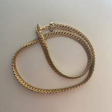 Load image into Gallery viewer, Textured Herringbone Gold Tone Chain
