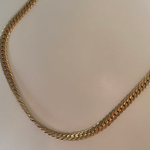 Load image into Gallery viewer, Textured Herringbone Gold Tone Chain
