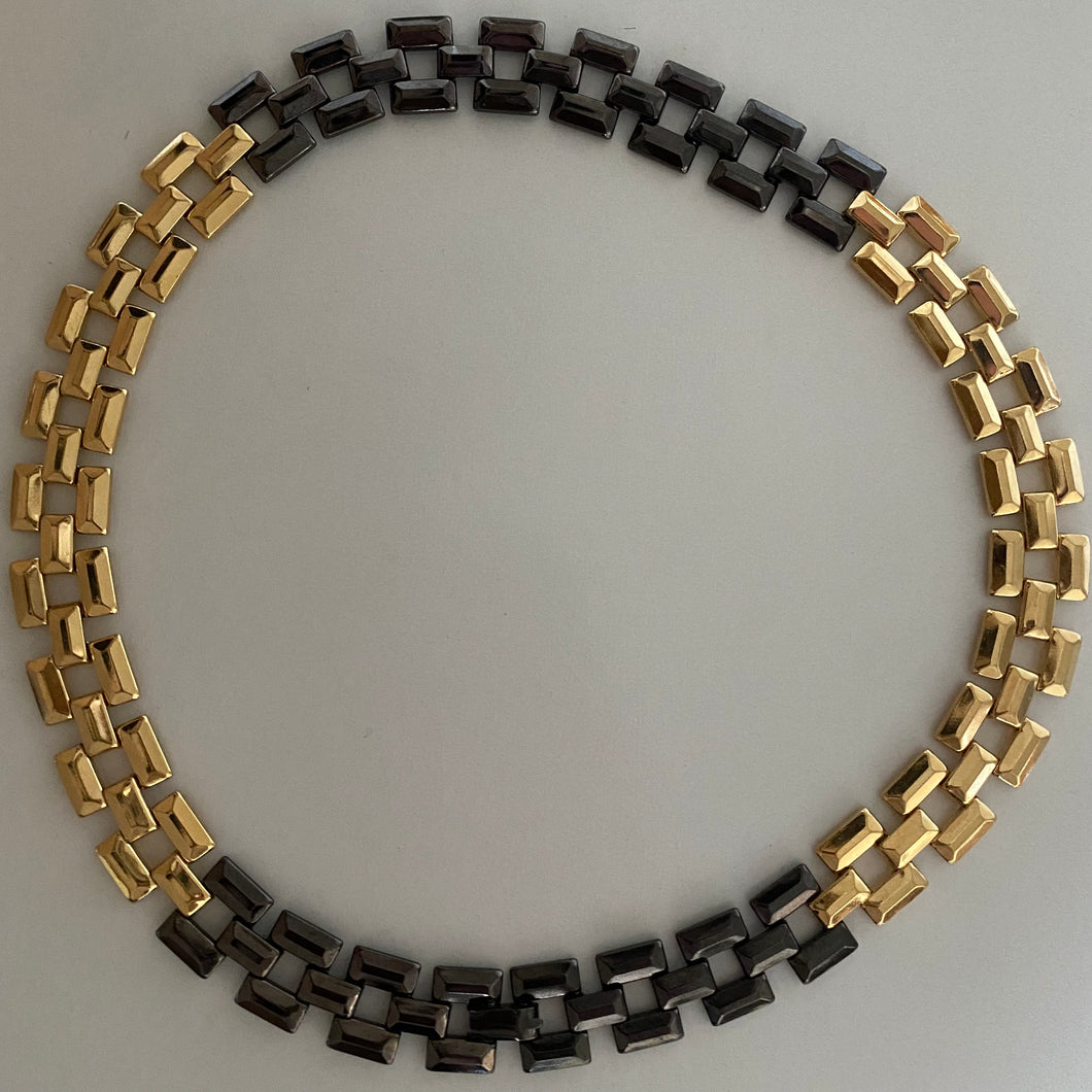 Black and Gold Tone Link Chain