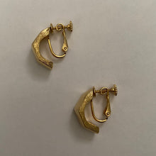Load image into Gallery viewer, 1960s/1970s Vintage Gold Tone Chunky Screwback Earrings
